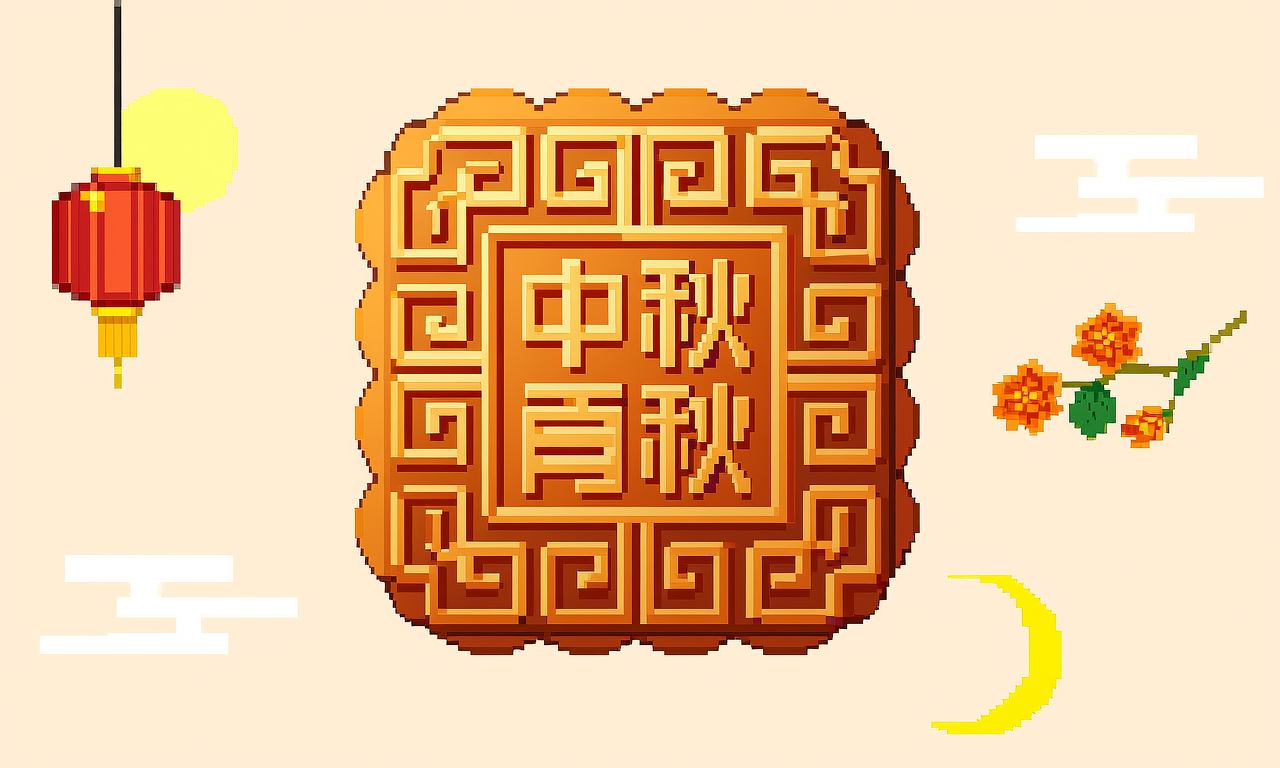 像素画月饼
