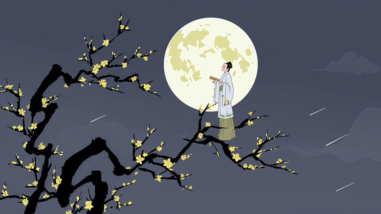 笔画中秋节
